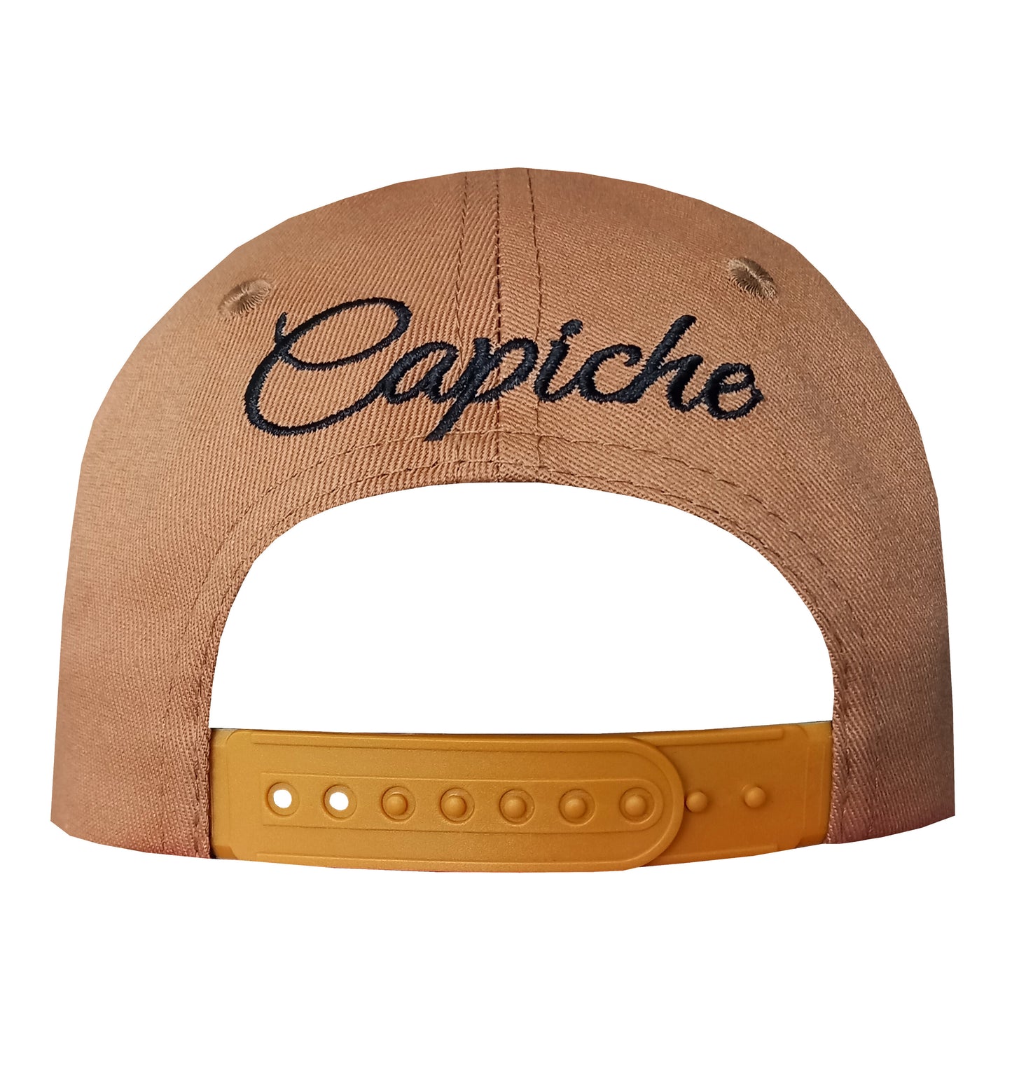 SATTA x Capiche Collab Curved Cap - Brown/Black - Capiche Caps Black