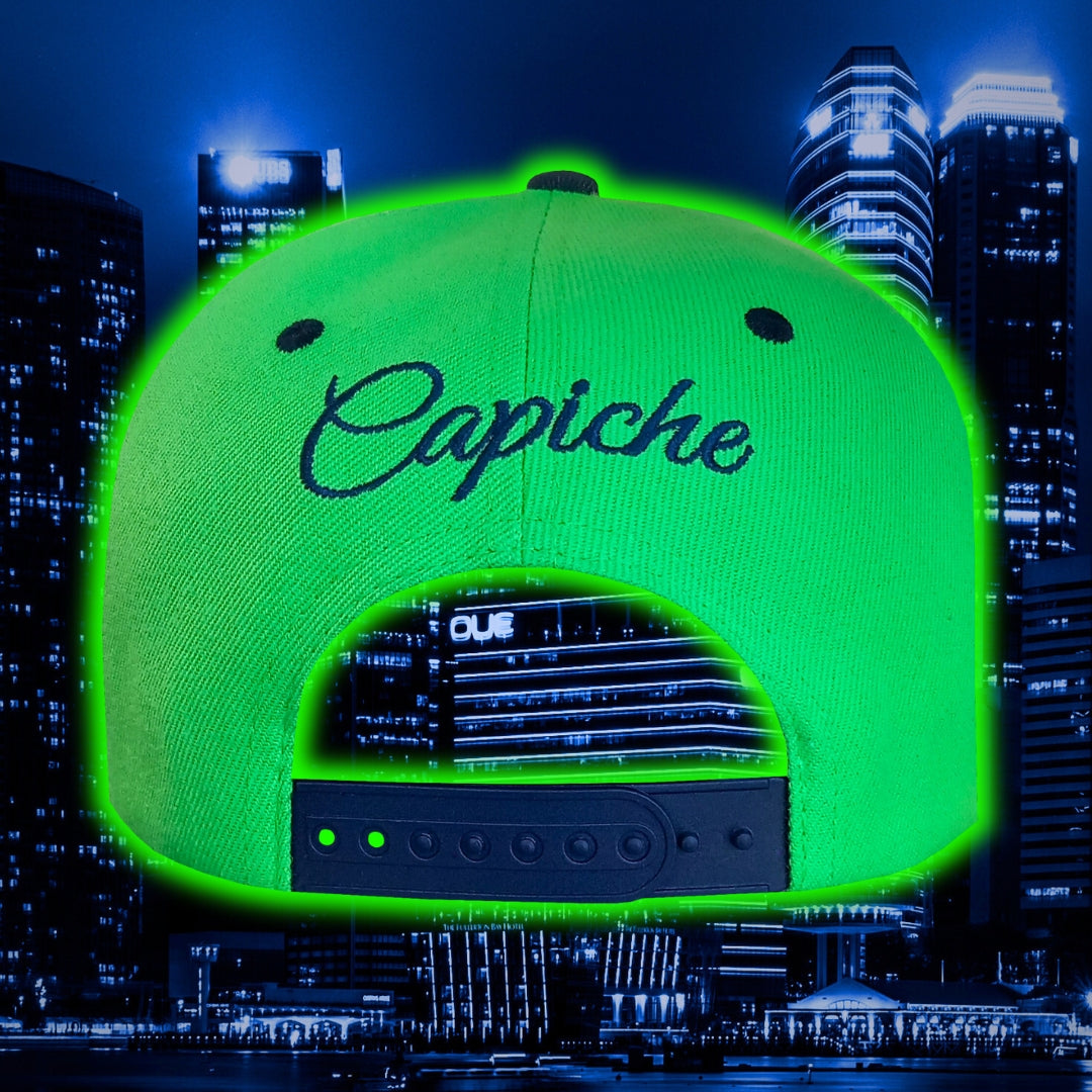 Alien Attack Snapback - Neon Green/Dark Blue