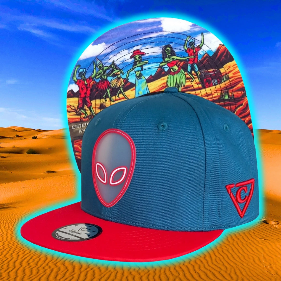 Alien Party Snapback In Dessert Area 51