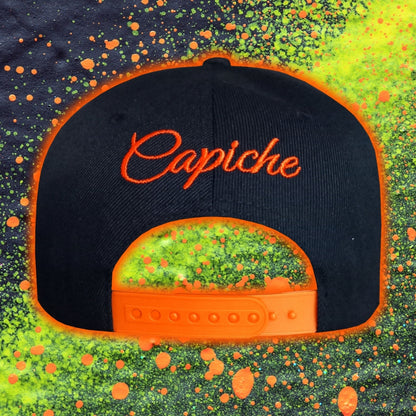 Beatboxer Snapback - Black/Orange Ombre