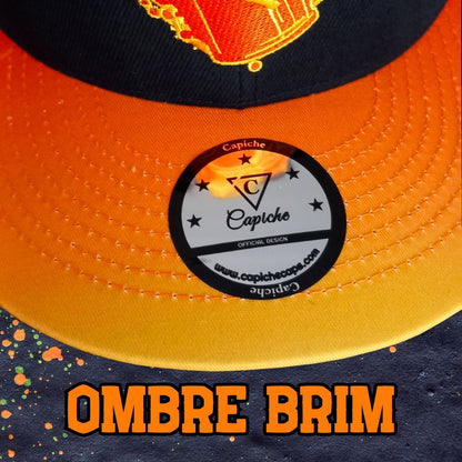 Beatboxer Snapback - Black/Orange Ombre