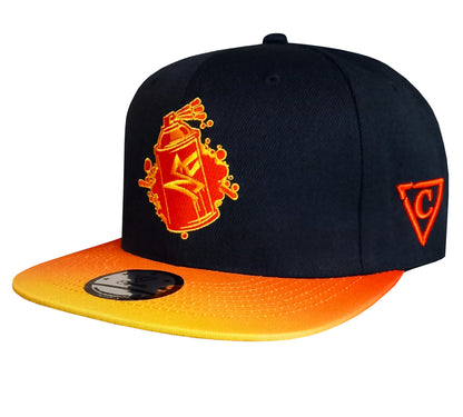 Beatboxer Snapback - Black/Orange Ombre