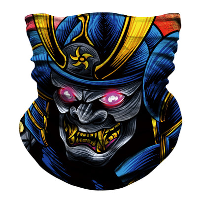 Blue Samurai Biker Mask - Blue - Capiche Caps Biker Mask