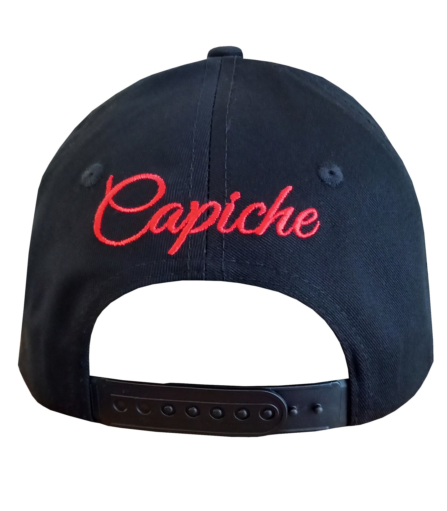 Zodiac Virgo Curved Cap - Black/Red - Capiche Caps Zodiac