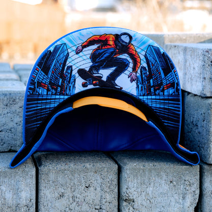 [JAN 9] Ride With Us Snapback - Blue Artificial Leather
