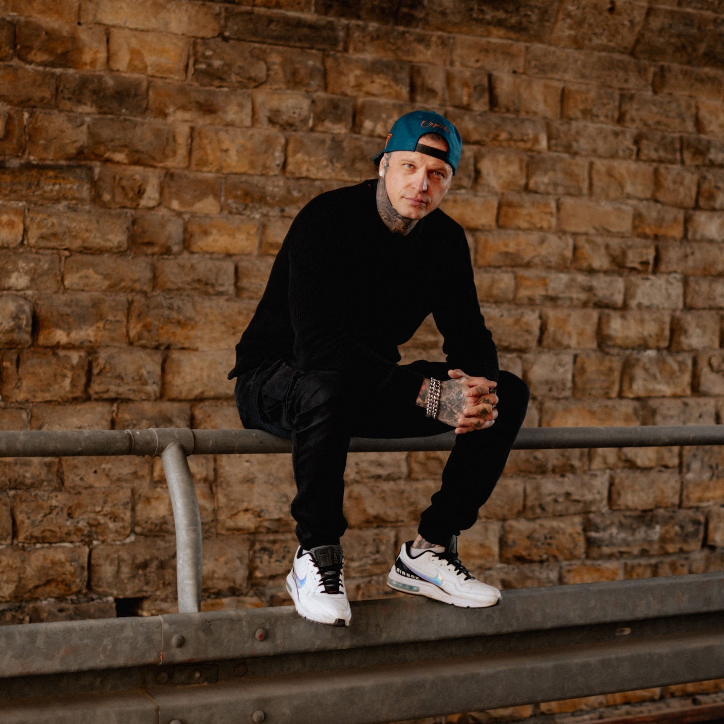 Zodiac Sagittarius Snapback - Petrol Blue Felt