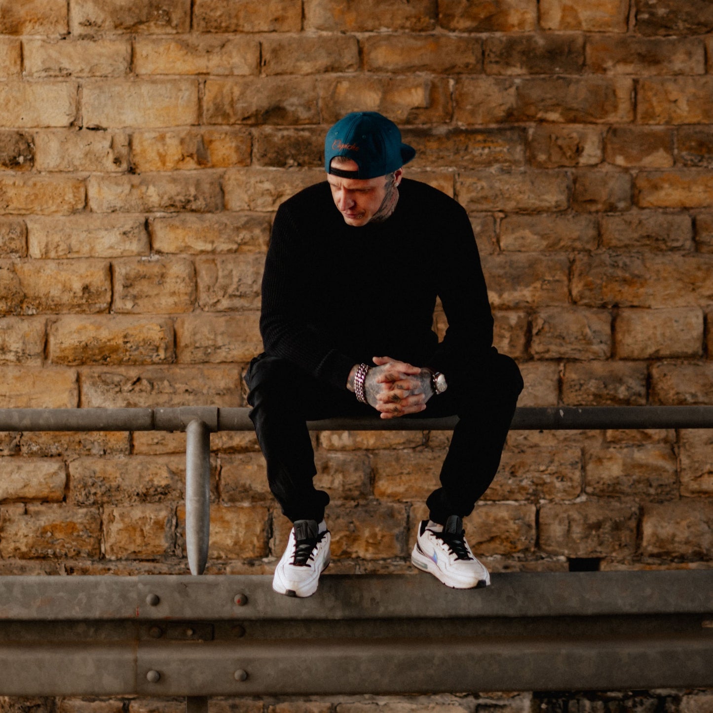 Zodiac Sagittarius Snapback - Petrol Blue Felt