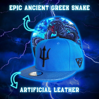 Basilisk Snapback - Blue & Artificial Leather