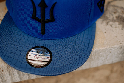 Basilisk Snapback - Blue & Artificial Leather