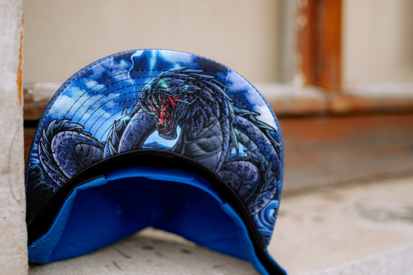 Basilisk Snapback - Blue & Artificial Leather