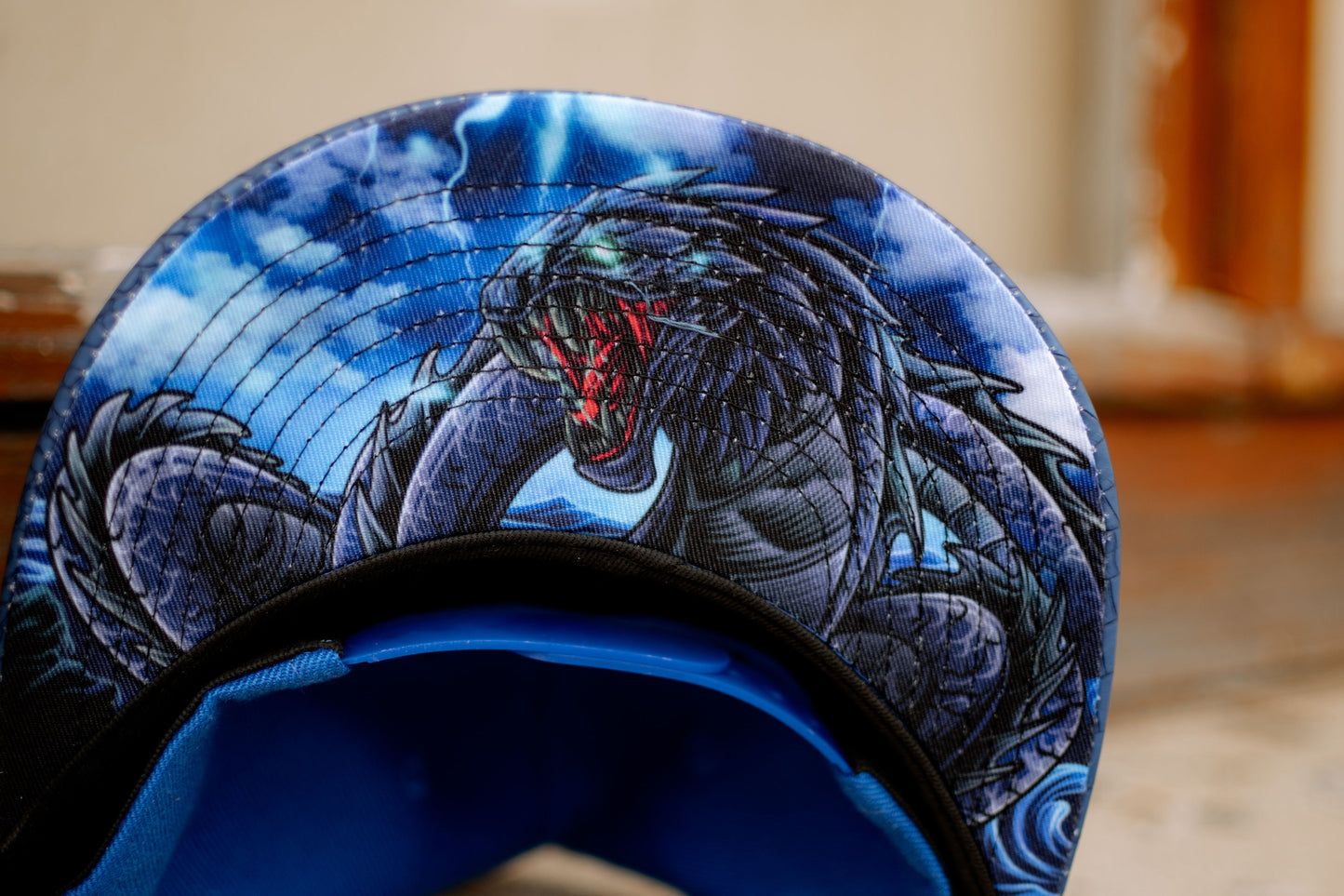 Basilisk Snapback - Blue & Artificial Leather