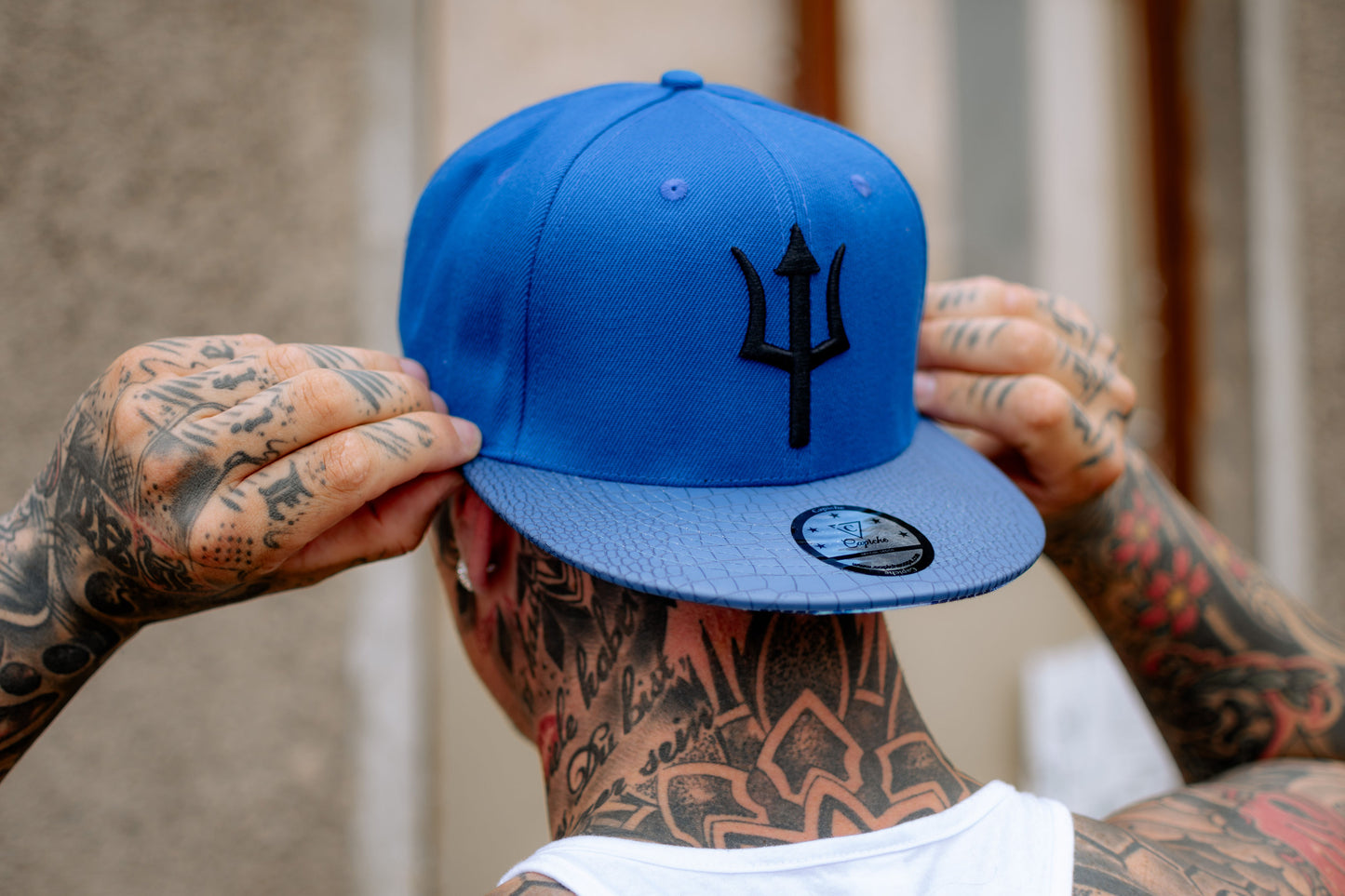 Basilisk Snapback - Blue & Artificial Leather