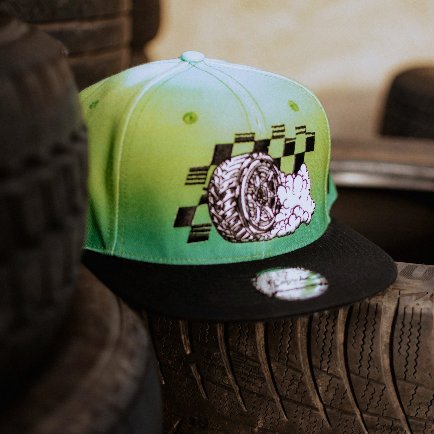 Capiche Drift Snapback - Green Ombre