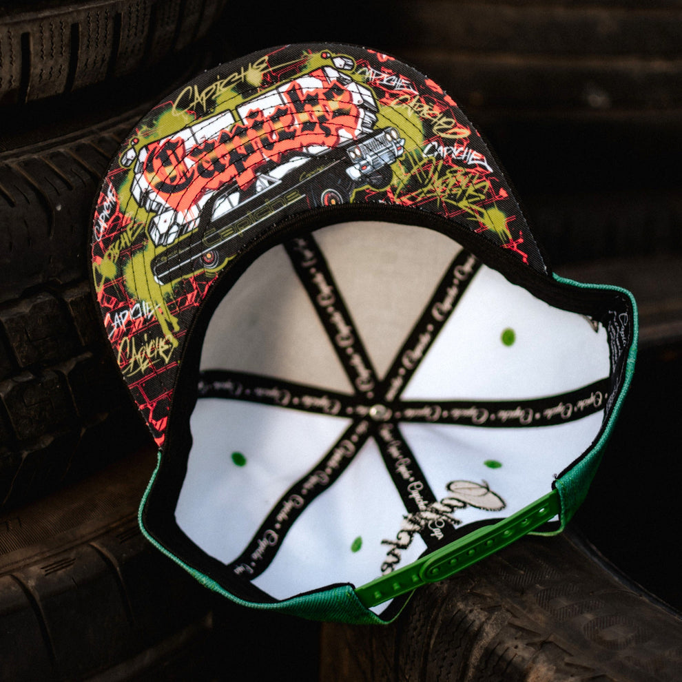 Capiche Drift Snapback - Green Ombre | CAPICHE CAPS