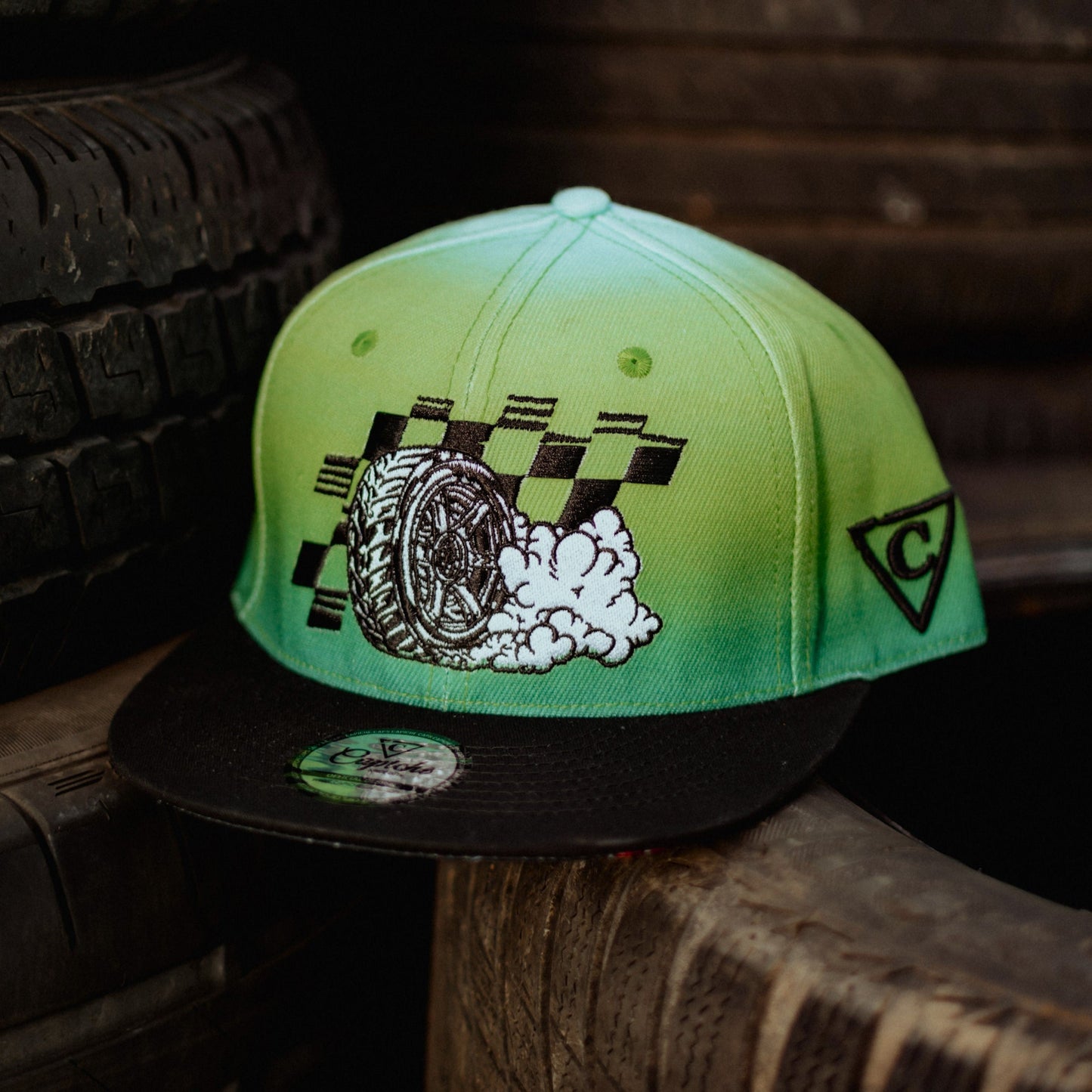 Capiche Drift Snapback - Green Ombre