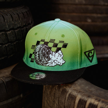 Capiche Drift Snapback - Green Ombre