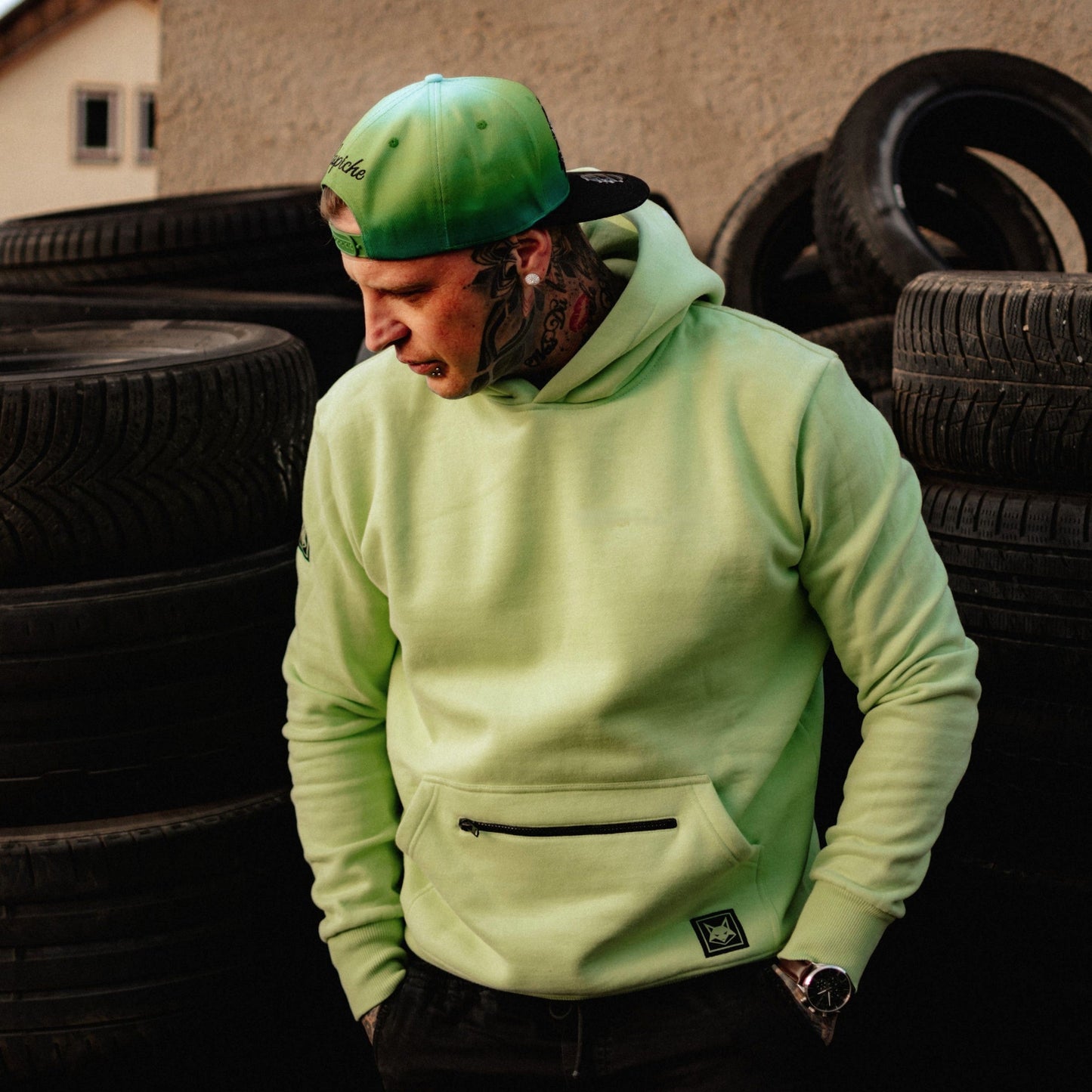 Capiche Drift Snapback - Green Ombre