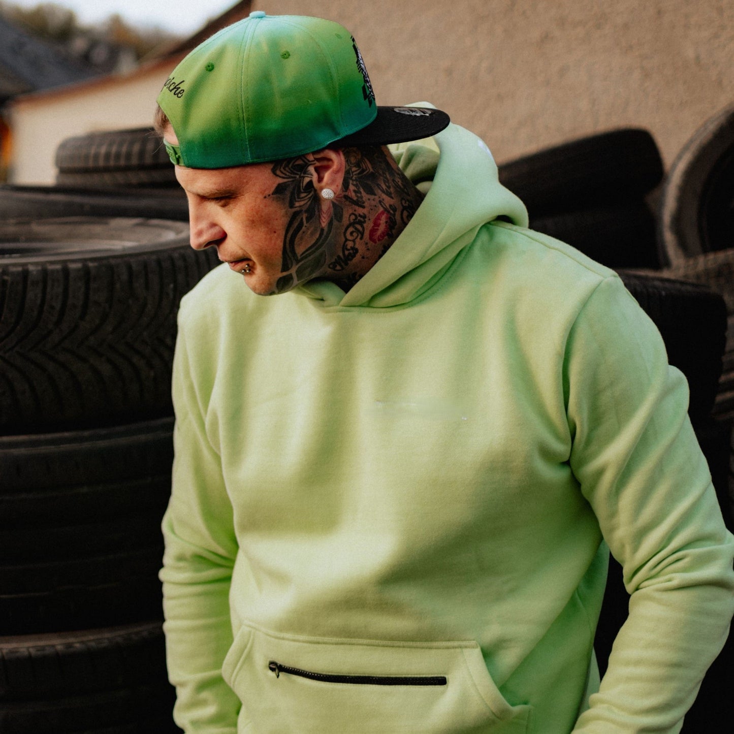 Capiche Drift Snapback - Green Ombre