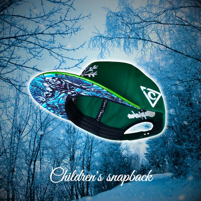 Limited Christmas Snapback Green Ice Beast Child Size from Capiche Caps