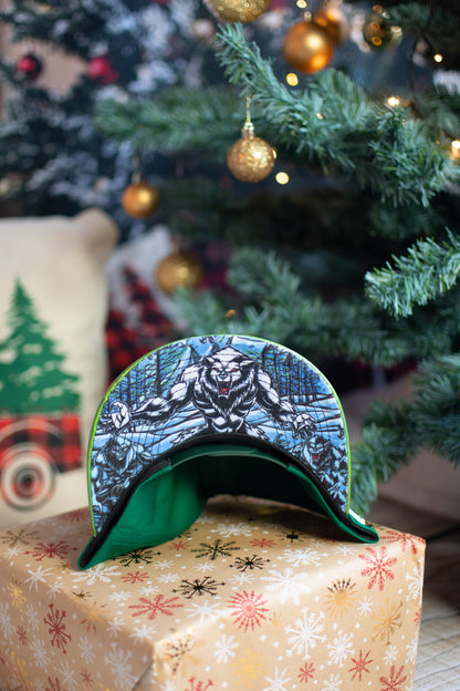 LIMITED Christmas Snapback Ice Beast Child Size - Green/Holographic