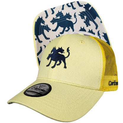 Cappellino Trucker Clean Greek Cerberus - Giallo burro