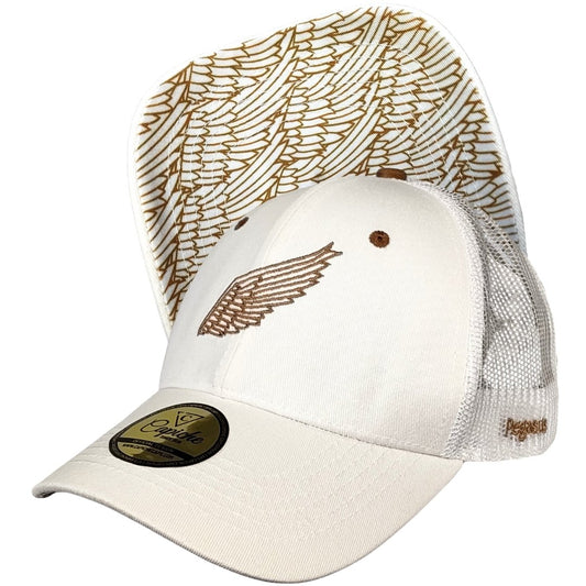Clean Greek Pegasus Trucker Cap - White