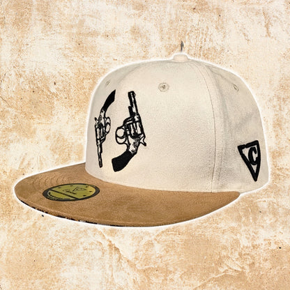 Cowboy Duel Snapback - Beiges Wildleder