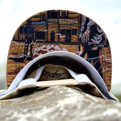 Cowboy Duel Snapback - Beiges Wildleder