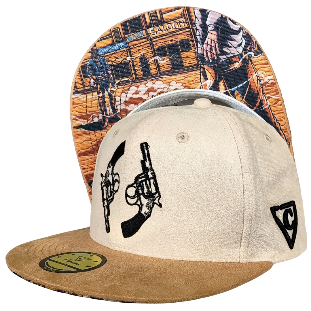 Cowboy Duel Snapback - Beiges Wildleder