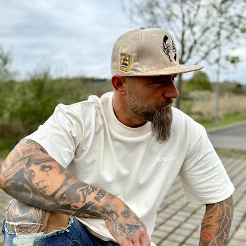 Cowboy Duel Snapback - Beiges Wildleder