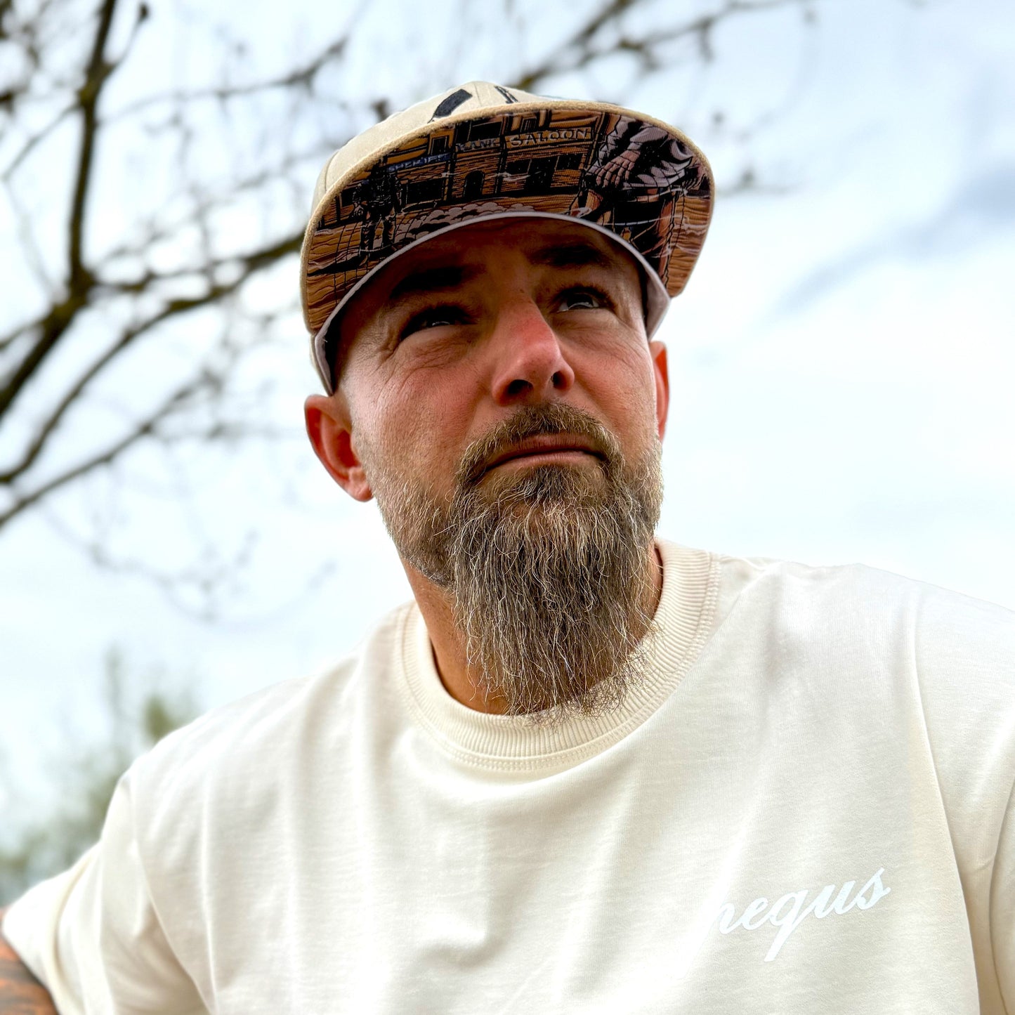 Cowboy Duel Snapback - Beiges Wildleder