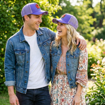 Casquette Trucker Day Of The Dead 1  - Violet