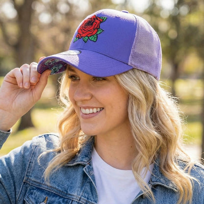Casquette Trucker Day Of The Dead 1  - Violet