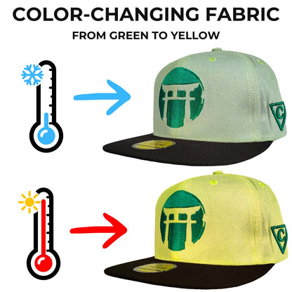 Casquette Snapback Green Samurai - CHANGE DE COULEUR