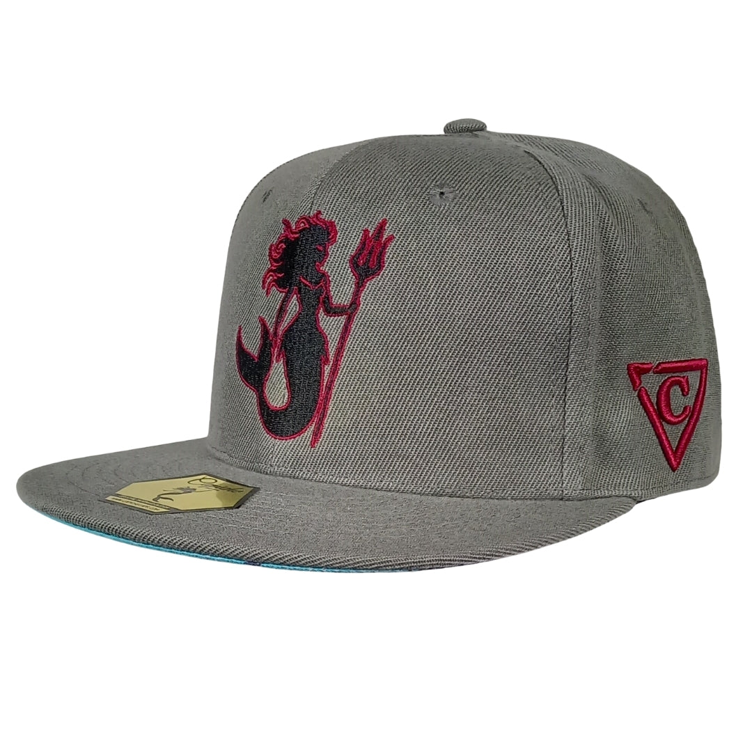 Evil Mermaid Snapback - Grey