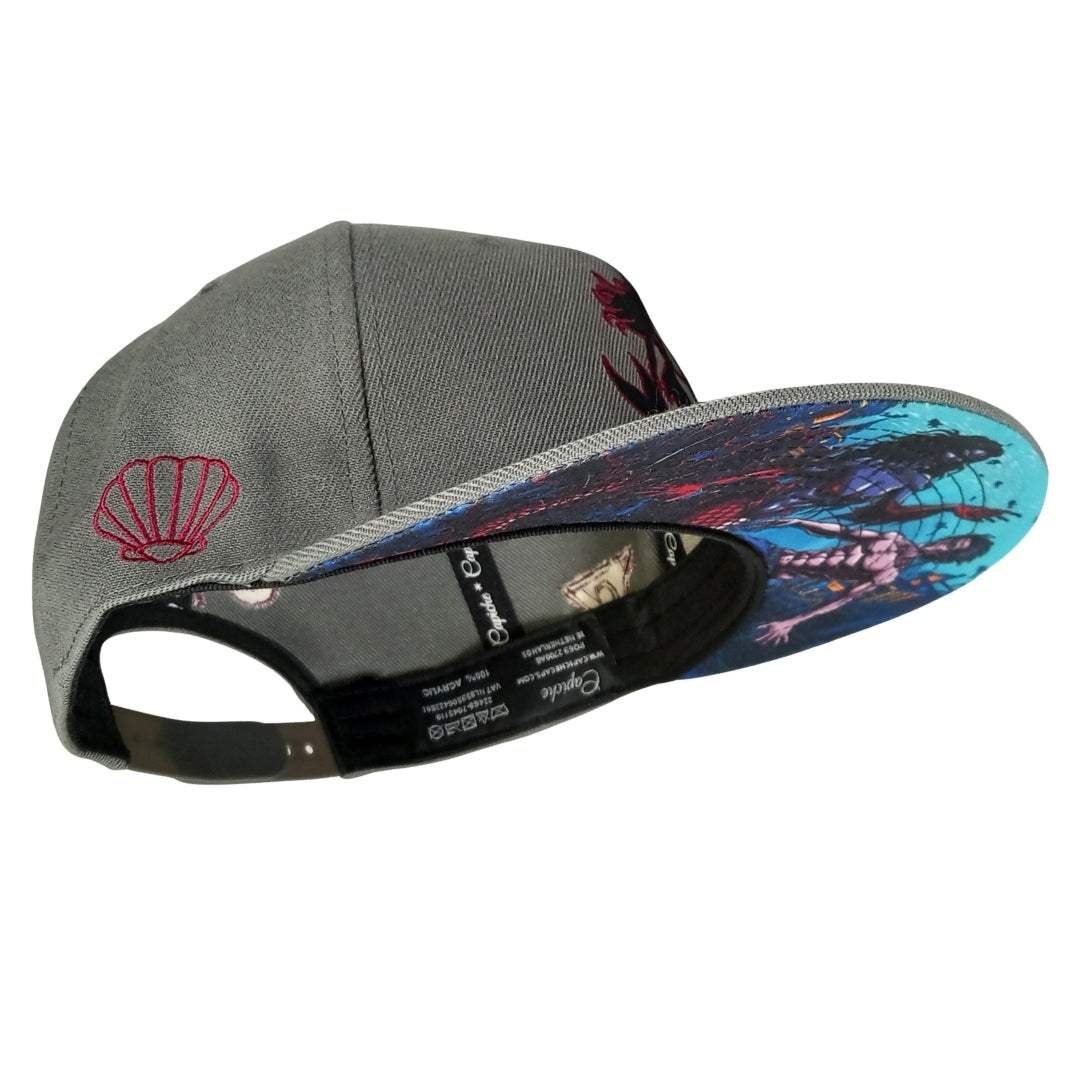 Evil Mermaid Snapback - Grey