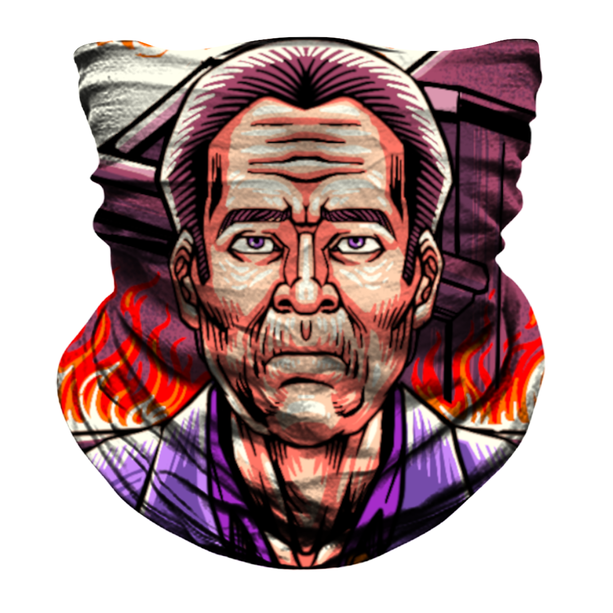 Heir to the Code Biker Mask - Purple