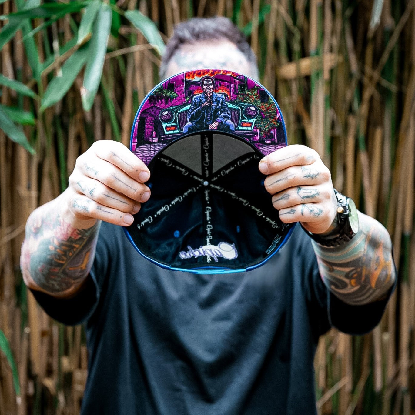 Heredero del código Snapback n.º 5 - Satén azul