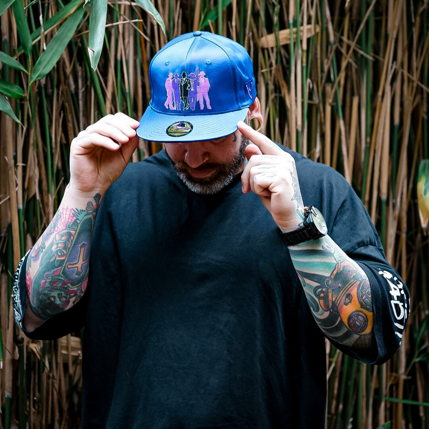 Heredero del código Snapback n.º 5 - Satén azul