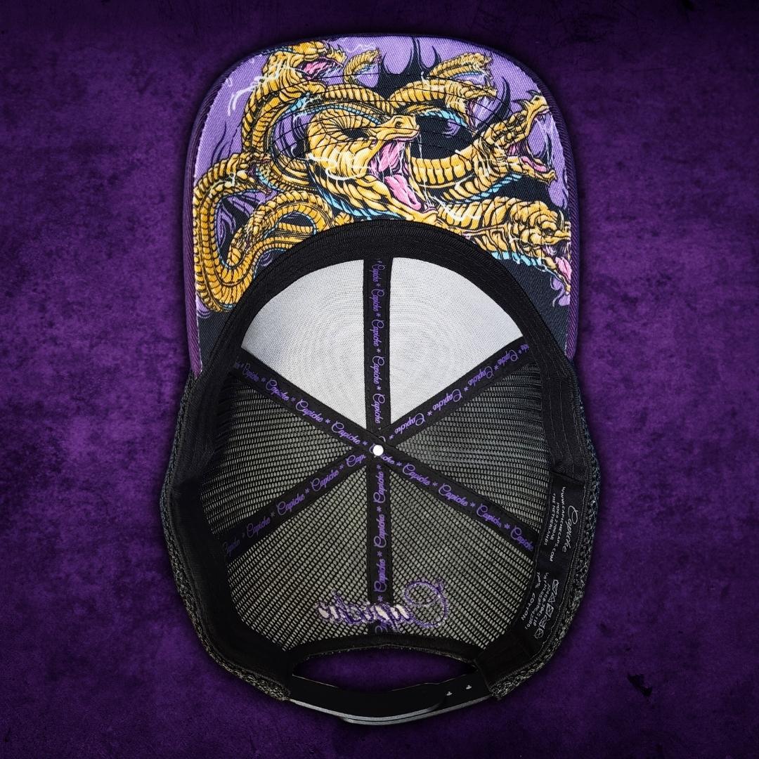 Hydra Trucker Cap - Black/Purple