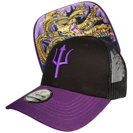 Hydra Trucker Cap - Black/Purple