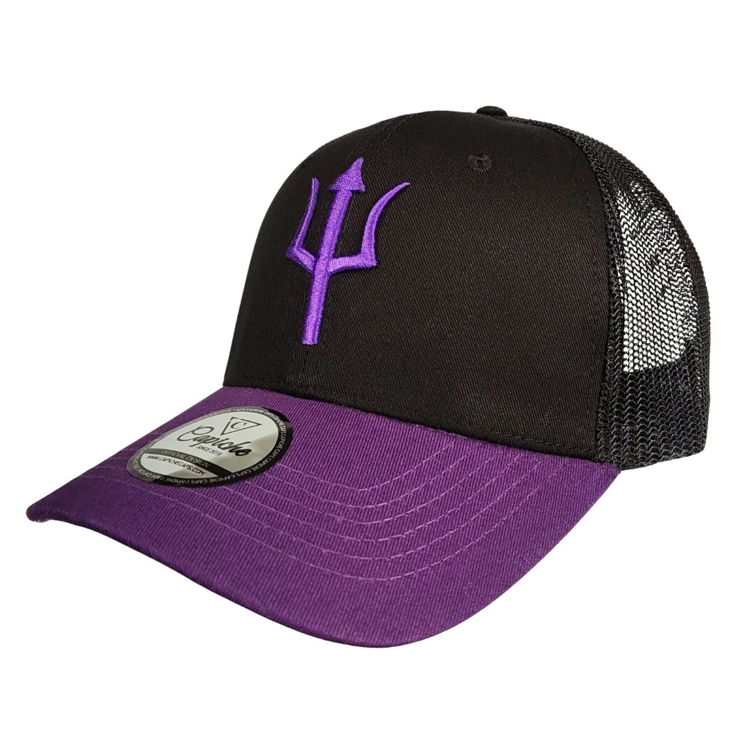 Hydra Trucker Cap - Black/Purple