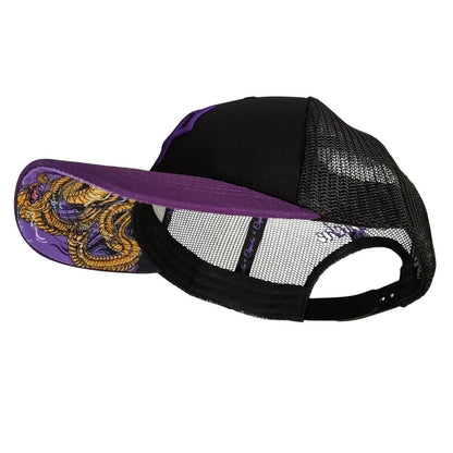 Hydra Trucker Cap - Black/Purple