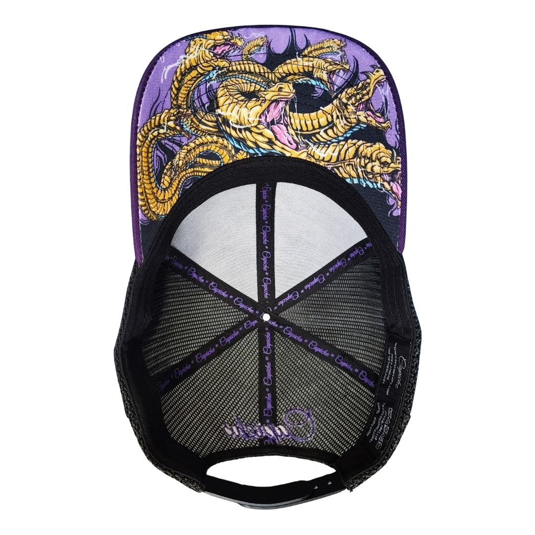 Hydra Trucker Cap - Black/Purple