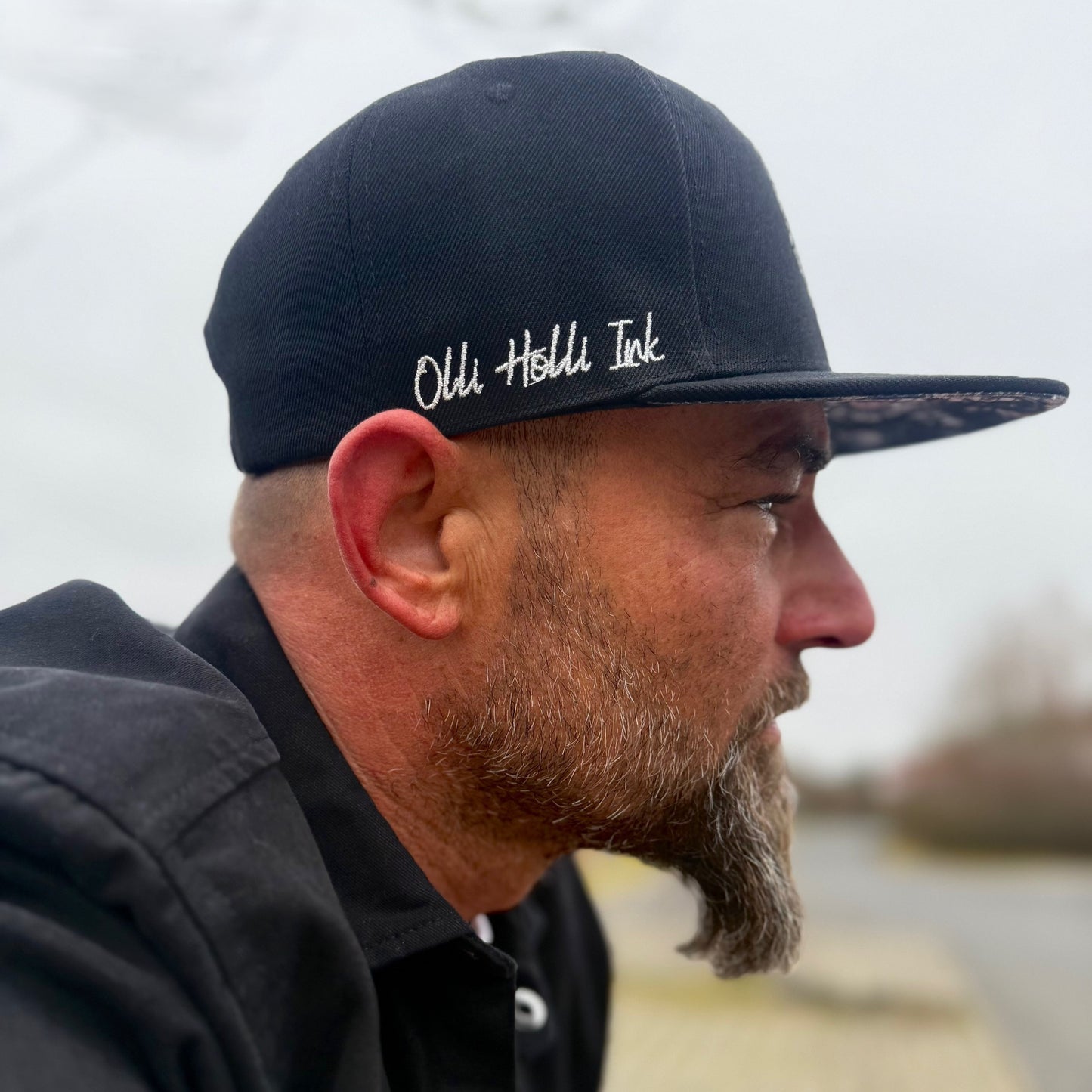 LIMITED EDITION Olli_Holli_Ink x Capiche La Catrina Snapback - Black