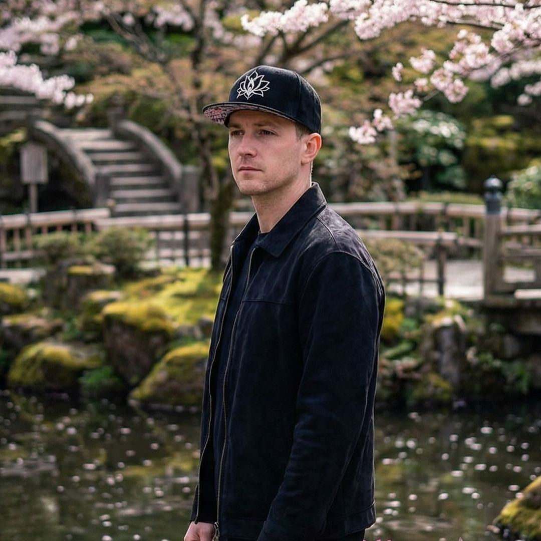 LIMITED EDITION Black Lotus Snapback - Black Suede