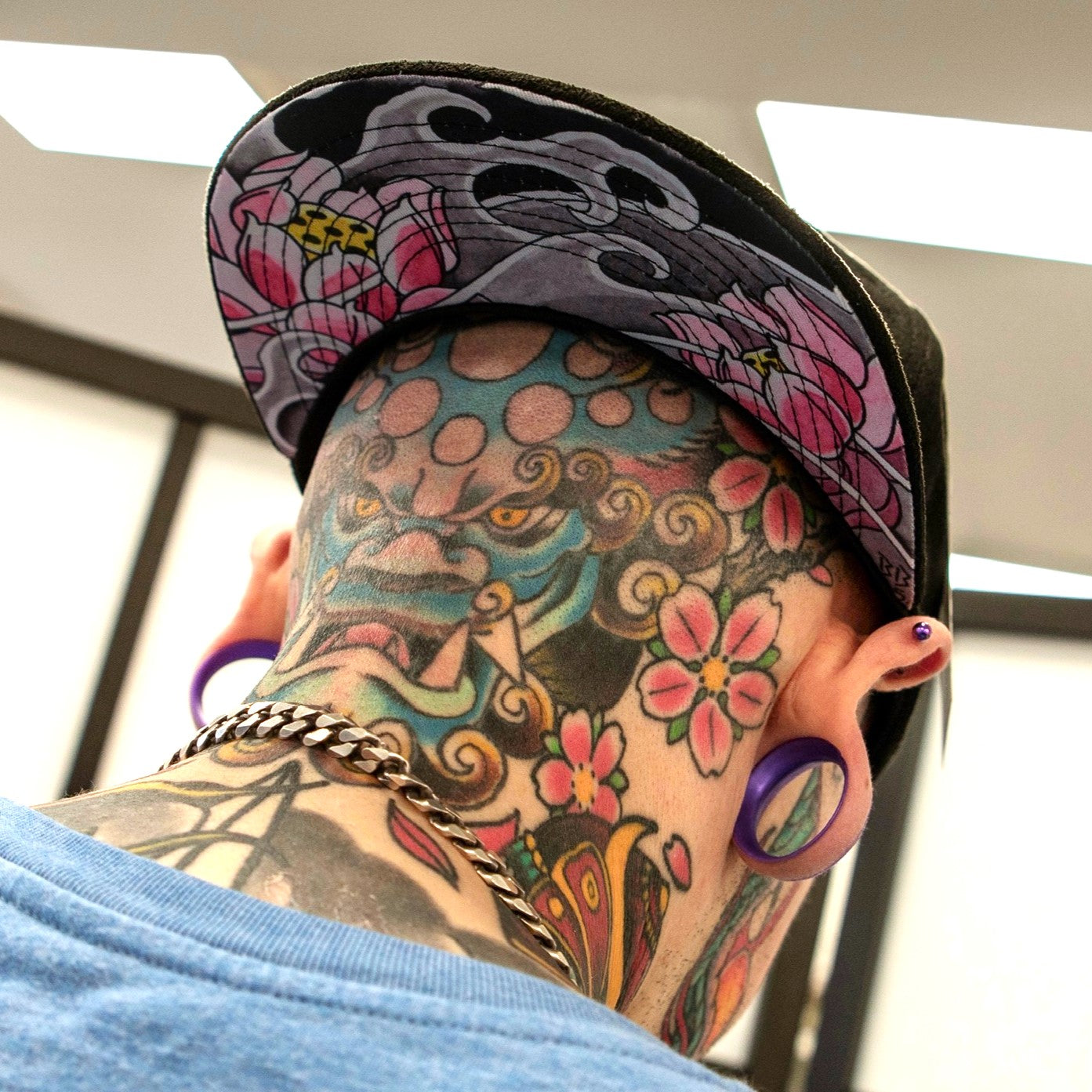 LIMITED EDITION Black Lotus Snapback - Black Suede