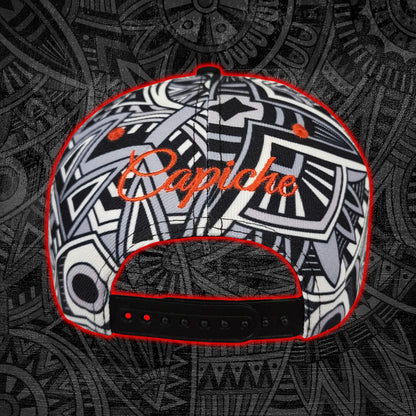 LIMITED EDITION Native Raven Snapback - Grey Native Pattern/Black