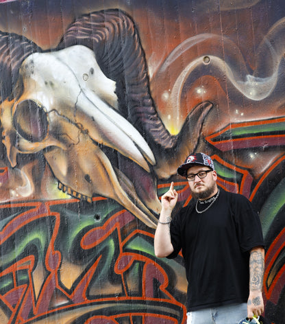 LIMITED EDITION Native Raven Snapback - Grey Native Pattern/Black