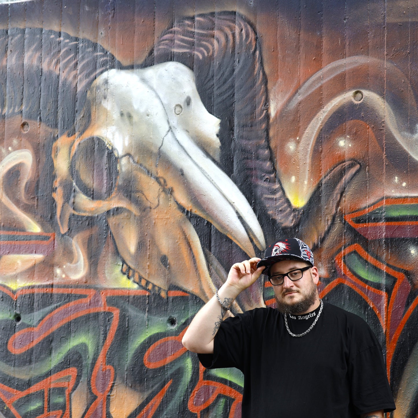 LIMITED EDITION Native Raven Snapback - Grey Native Pattern/Black